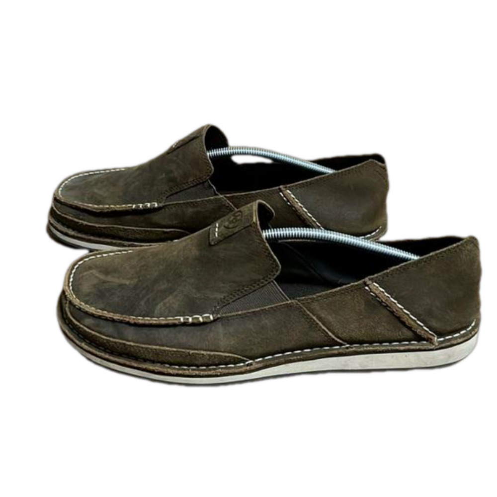 Ariat brown leather cruiser loafers